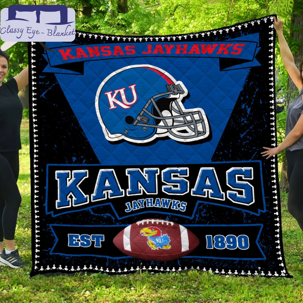 NCAA Kansas Jayhawks Quilt And Blanket - Torunstyle.jpg