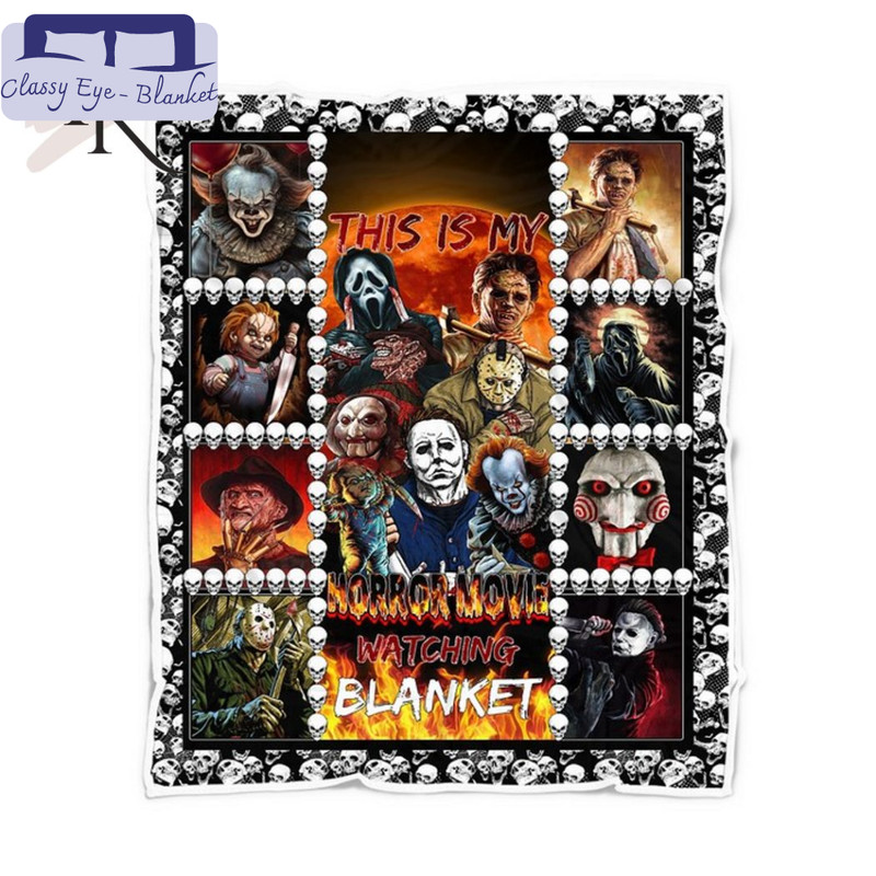 This Is My Horror Movie Watching Blanket - Fleece Blanket - Torunstyle.jpg