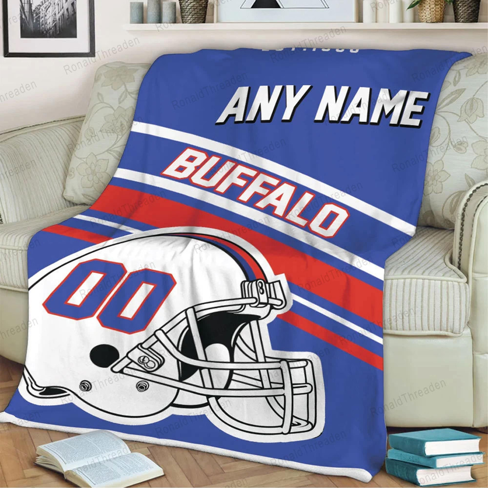 Personalized Buffalo Football Blanket, Buffalo Football Ultra-Soft Micro Fleece Blanket With Any Name & Number Gifts For Fans.jpg