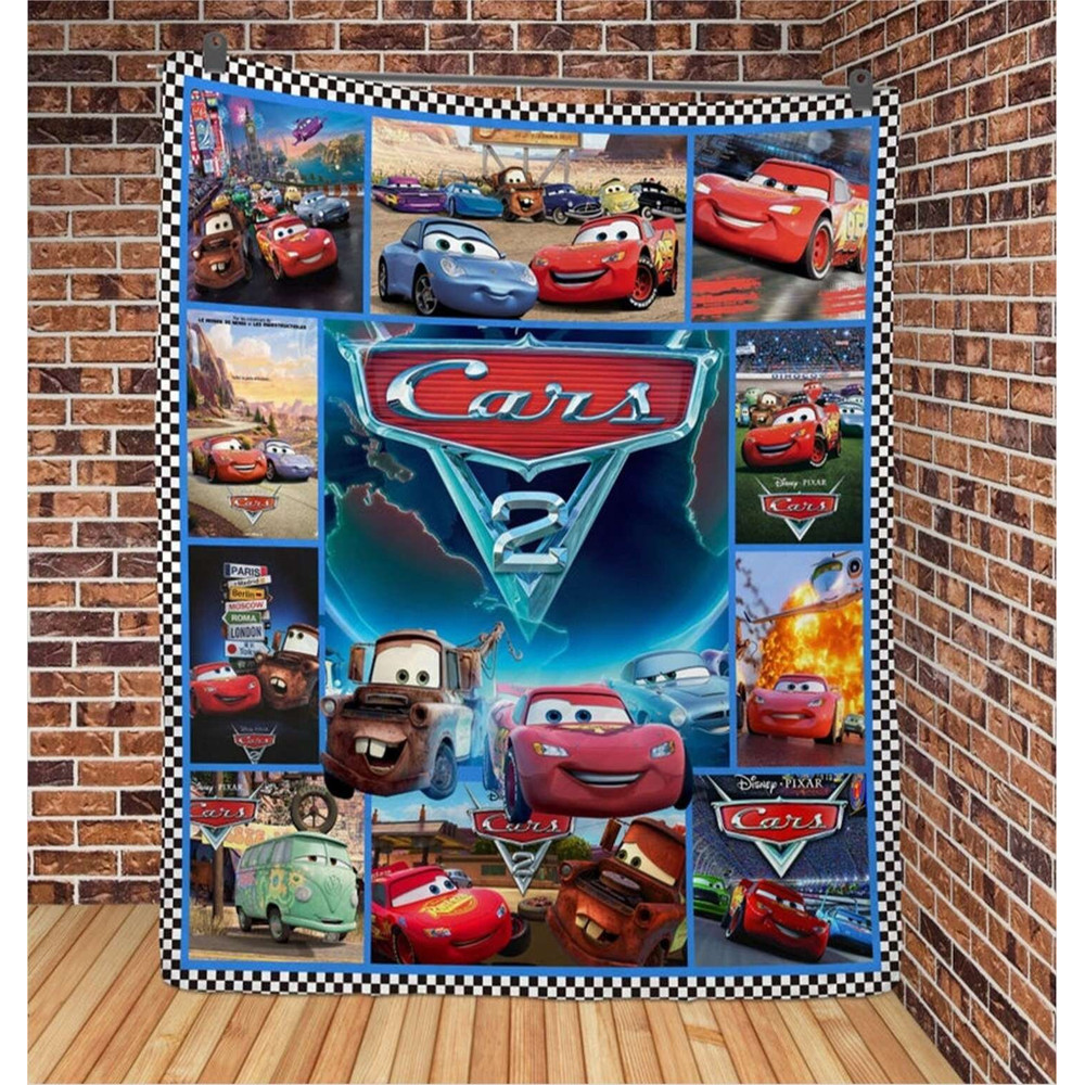 Cars Movies Blanket , Lightning MCQueen Blanket, Cars Blanket, Cars Movie Characters Blanket 1.jpg