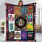 Hippie Girl Blanket, Hippie Peace Symbol Blanket, Peace Love Music Blanket, Hippie Times Blanket, Birthday Gifts, Christmas Gifts.jpg
