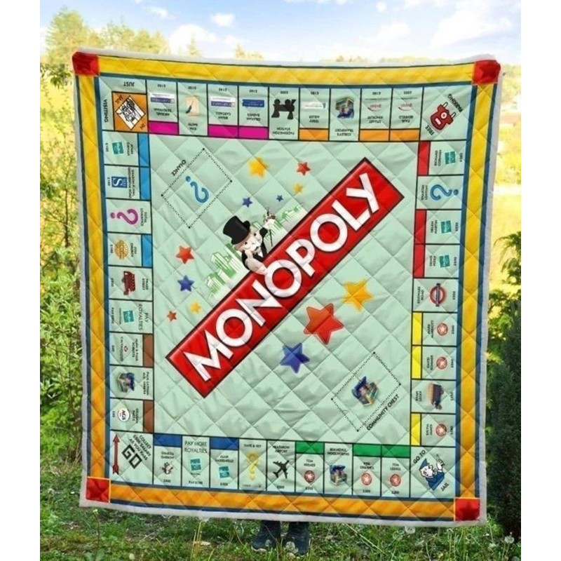 Monopoly Board Game Blanket, Monopoly Fleece Blanket, Monopoly Couch Sofa Blanket, Board Game Monopoly Blanket,Christmas Xmas Gifts For Kids.jpg