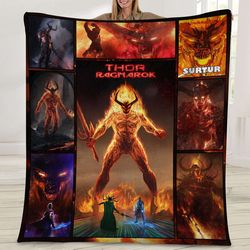 surtur thor ragnarok marvel fan movie quilt blanket