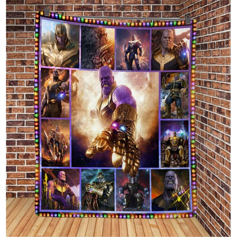 Thanos Marvel Guardians Of The Galaxy Villians Marvel Quilt Blanket.jpg