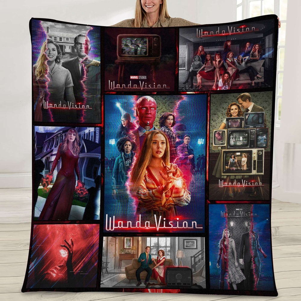 Wanda Vision Couple We Are An Unsual Couple Scalet Witch Wanda Quilt Blanket.jpg