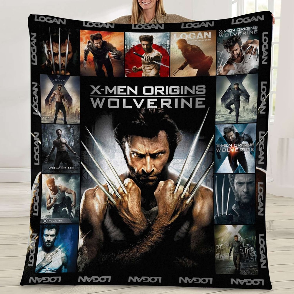 X Men Characters Fleece Blanket X Men Blanket X Men Wolverine Cyclops Professor X Storm Blanket Xmen Birthday Gift.jpg