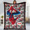 Personalized Spiderman Blanket, Spider Man Fleece Blanket, Spiderman Birthday Gift, Spider man across the spiderverse Blanket, Blanket Quilt.jpg