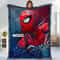 Personalized Spiderman Blanket, Spider Man Fleece Blanket, Spiderman Birthday Gift, Spider man across the spiderverse Blanket, Blanket Quilt 1.jpg