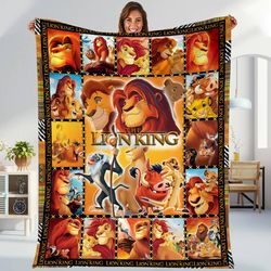 the lion king fleece blanket, the lion king simba nala blanket, hakuna matata, lion king throw blanket for couch sofa, b