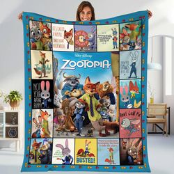 zootopia fleece blanket  judy hopps blanket nick wilde blanket  zootopia movie blanket throw blanket for bed couch sofa