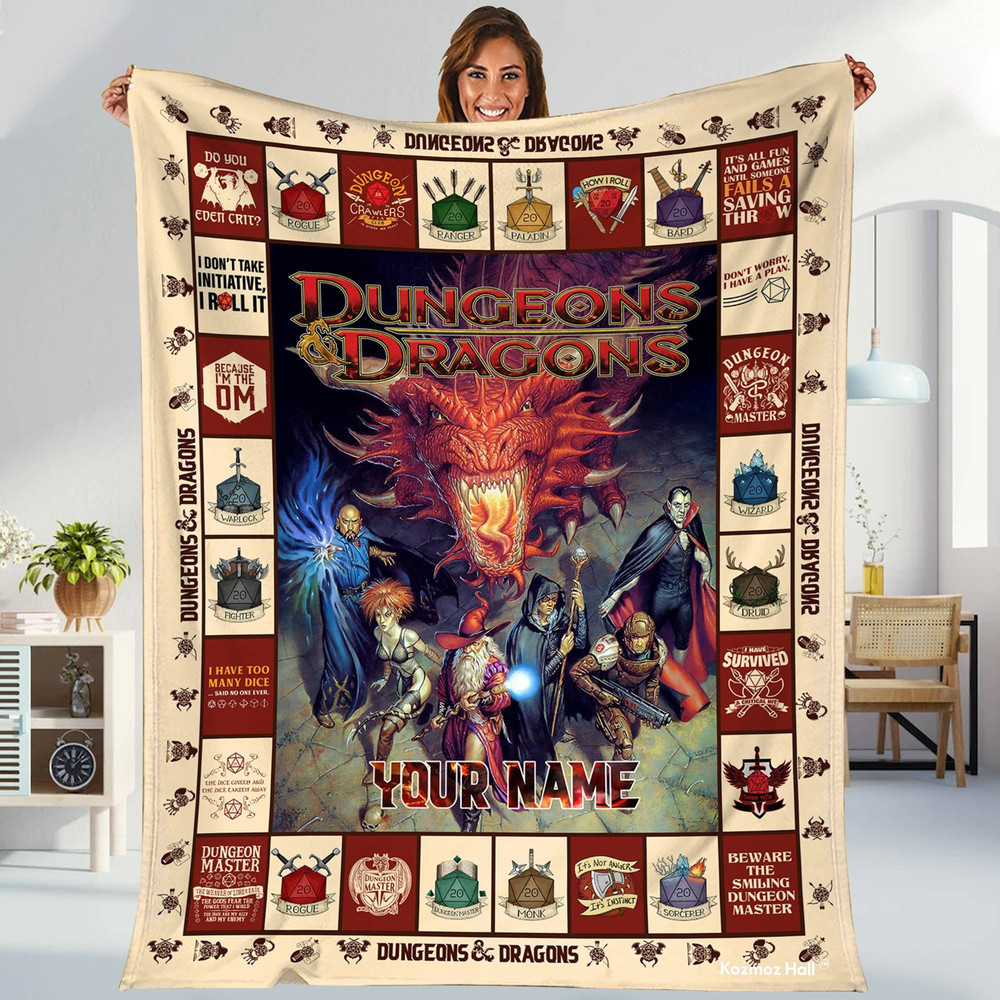 Dungeons And Dragons DnD Game Fan Lover Blanket, Dungeon and Dragon Blanket,Dnd Gift,Dnd Blanket Fans Gifts, DnD Game Fan Love Blanketr.jpg