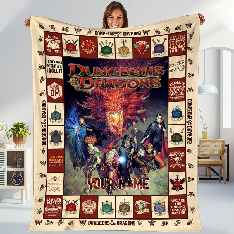 Dungeons And Dragons DnD Game Fan Lover Blanket, Dungeon and Dragon Blanket,Dnd Gift,Dnd Blanket Fans Gifts, DnD Game Fan Love Blanketr.jpg