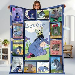 eeyore blanket winnie the pooh eeyore fleece blanket pooh bear throw blanket bed couch sofa