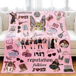 taylor eras tour swift fleece blanket, ts eras tour blanket,taylor fan party blanket,christmas gift for her
