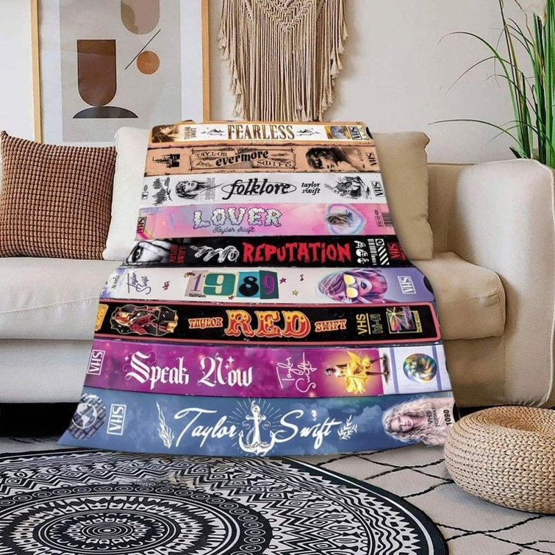 Taylor Eras Tour Swiftie Fleece Blanket, Taylor Quilt, Swiftie Blanket, Eras Tour Merch, Eras Fleece Blanket, Midnight 1989 Red Gift For Her4.jpg