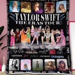 taylor eras tour swift fleece blanket, ts swiftie blanket, eras tour blanket, gift for her, birthday christmas gift