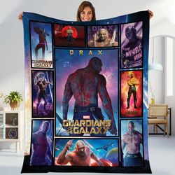 Guardians Of The Galaxy Blanket  Drax the Destroyer Marvel Superhero Blanket  Avengers Superhero Movie Throw Blanket for