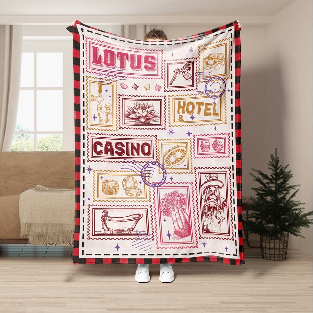 Lotus Hotel & Casino Percy Jackson and the Olympians Blanket Greek Mythology Blanket, Rick Riordan Bookish Blanket, Book Lover Gifts.jpg