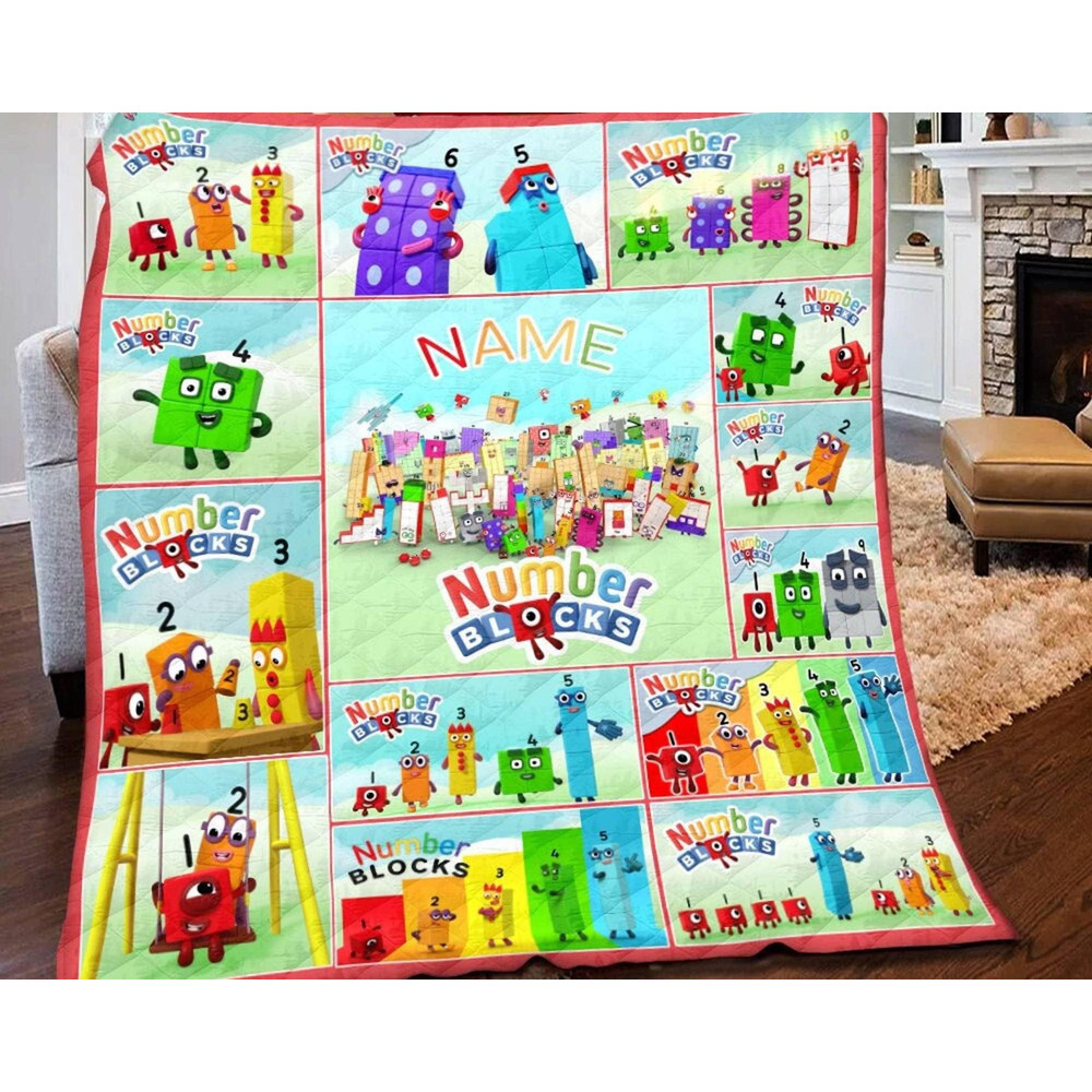 Personalized Numberblocks Blanket Numberblocks Fleece Blanket Numberblocks Songs Birthday Gifts Birthday Gifts.jpg
