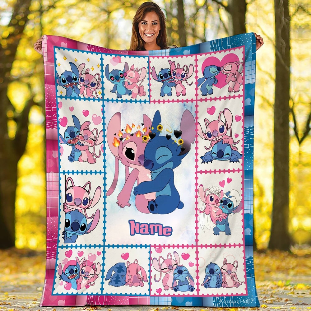 Stitch Angel Blanket Stitch Angel Fleece Blanket Stitch Angel Birthday Gifts Valentine Gifts For Couples Blanket.jpg