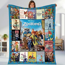 zootopia blanket fox and bunny fleece blanket zootopia movie blanket throw blanket for bed couch sofa