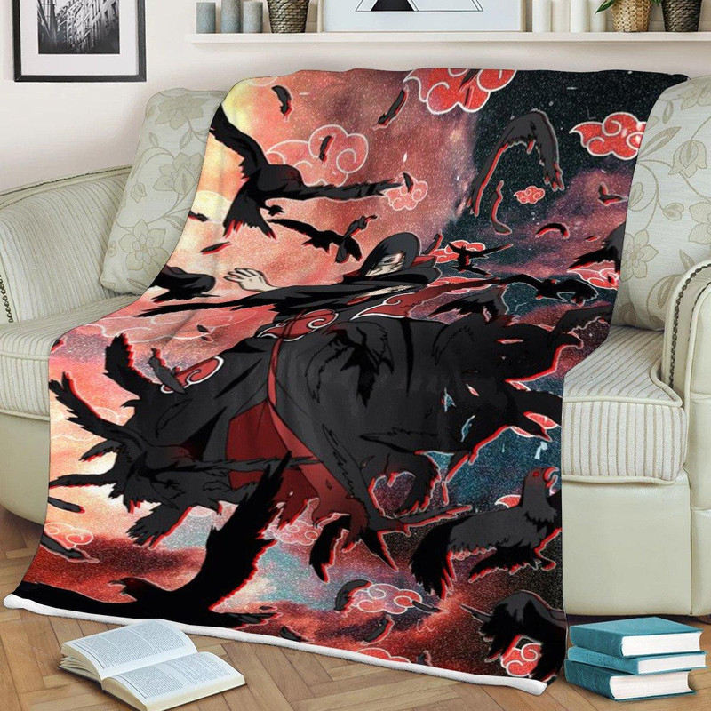 Akatsuki Naruto Anime Sherpa Fleece Quilt Blanket BL1484 - Wisdom Teez.jpg