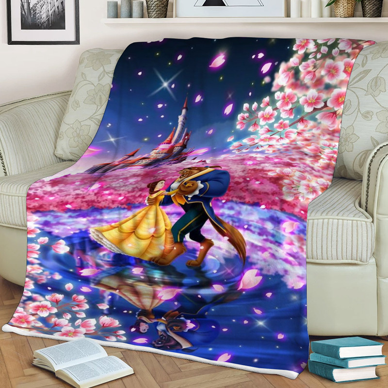 Beauty and the Beast Sherpa Fleece Quilt Blanket BL1319 - Wisdom Teez.jpg