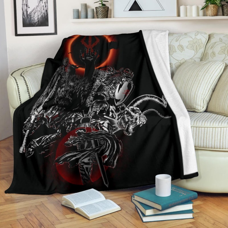 Berserk Anime Sherpa Fleece Quilt Blanket BL2997 - Wisdom Teez.jpg
