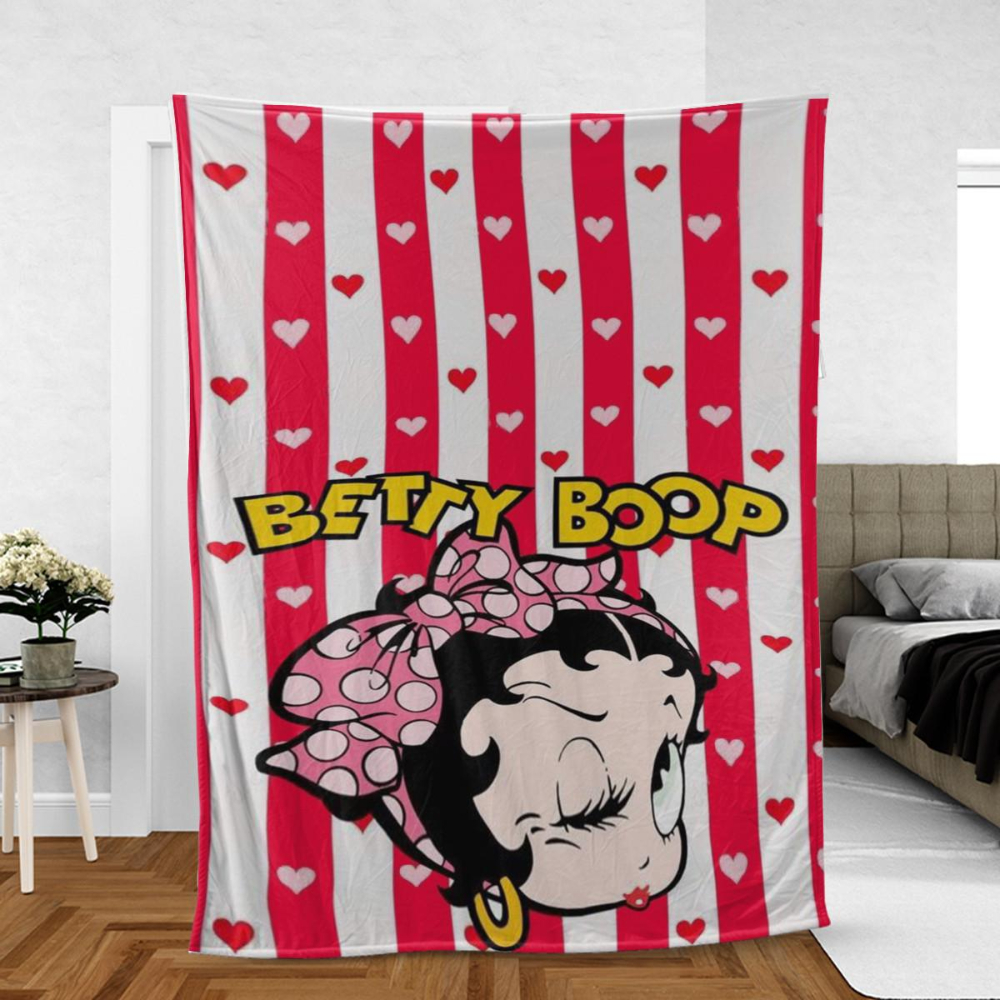 Betty Boop Sherpa Fleece Quilt Blanket BL1323 - Wisdom Teez.jpg