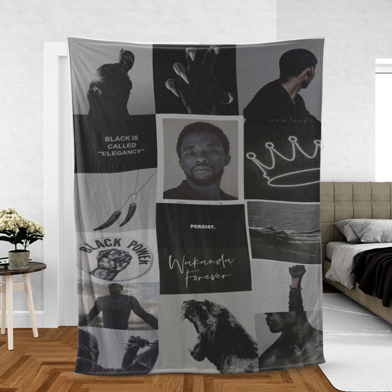 Black Panther Sherpa Fleece Quilt Blanket BL1262 - Wisdom Teez.jpg