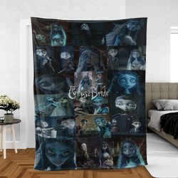 corpse bride cartoon stop-motion tim burton sherpa fleece quilt blanket bl2398 - wisdom teez.jpg