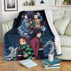 demon slayer anime sherpa fleece quilt blanket bl2771 - wisdom teez.jpg