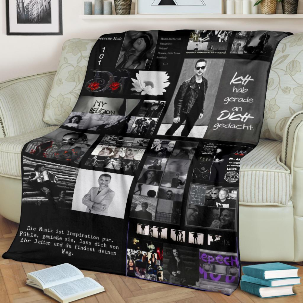 Depeche Mode Thank You For The Memories Sherpa Fleece Quilt Blanket BL1934 - Wisdom Teez.jpg