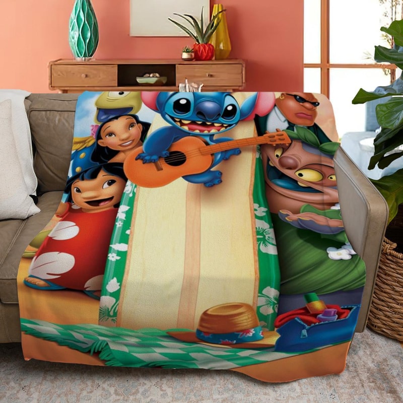 Disney Lilo And Stitch Sherpa Fleece Quilt Blanket BL1177 - Wisdom Teez.jpg