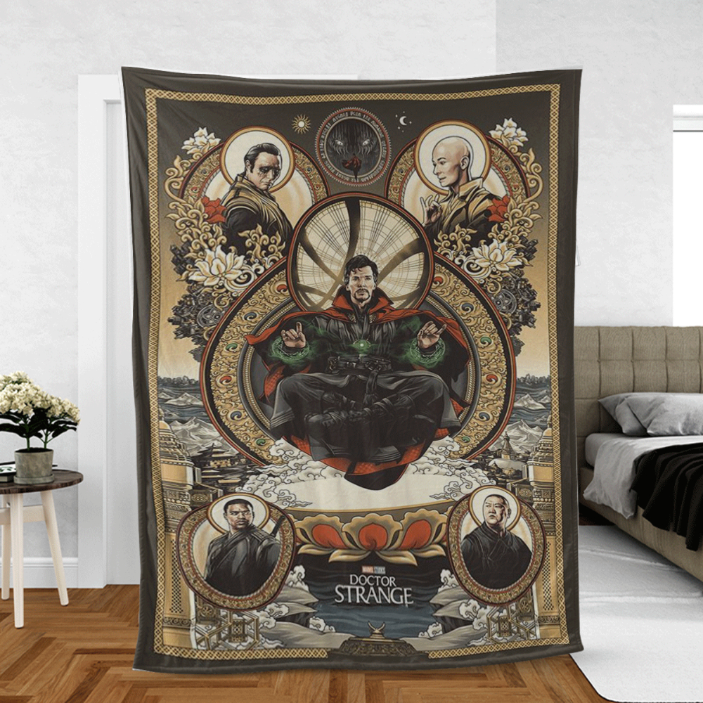 Doctor Strange Marvel Avengers Comicss Lover Sherpa Fleece Quilt Blanket BL1574 - Wisdom Teez.jpg