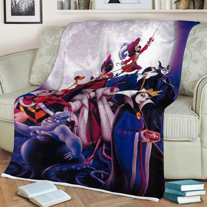 Favorite Villains Disney Sherpa Fleece Quilt Blanket BL1729 - Wisdom Teez.jpg
