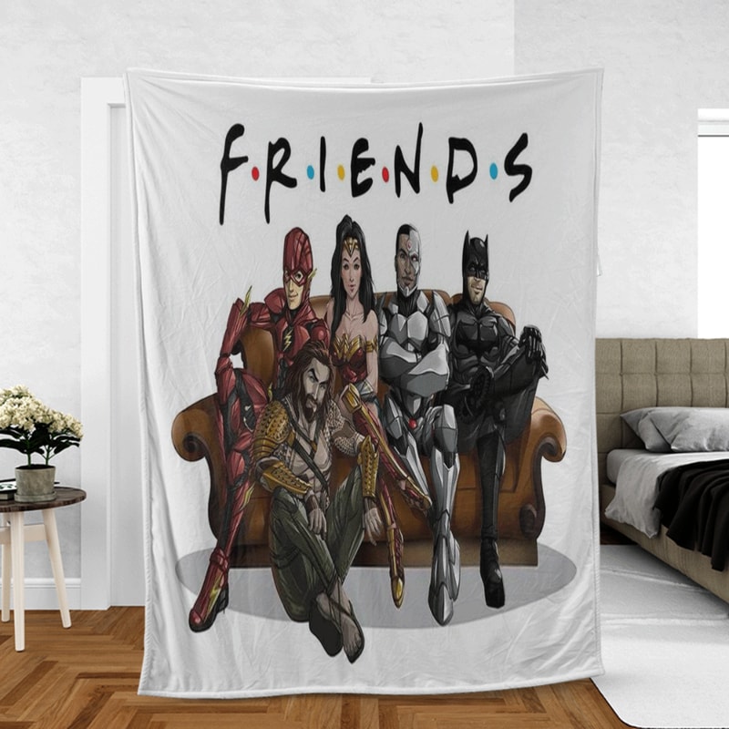 Friends Teams DC Comics Lover Sherpa Fleece Quilt Blanket BL2409 - Wisdom Teez.jpg
