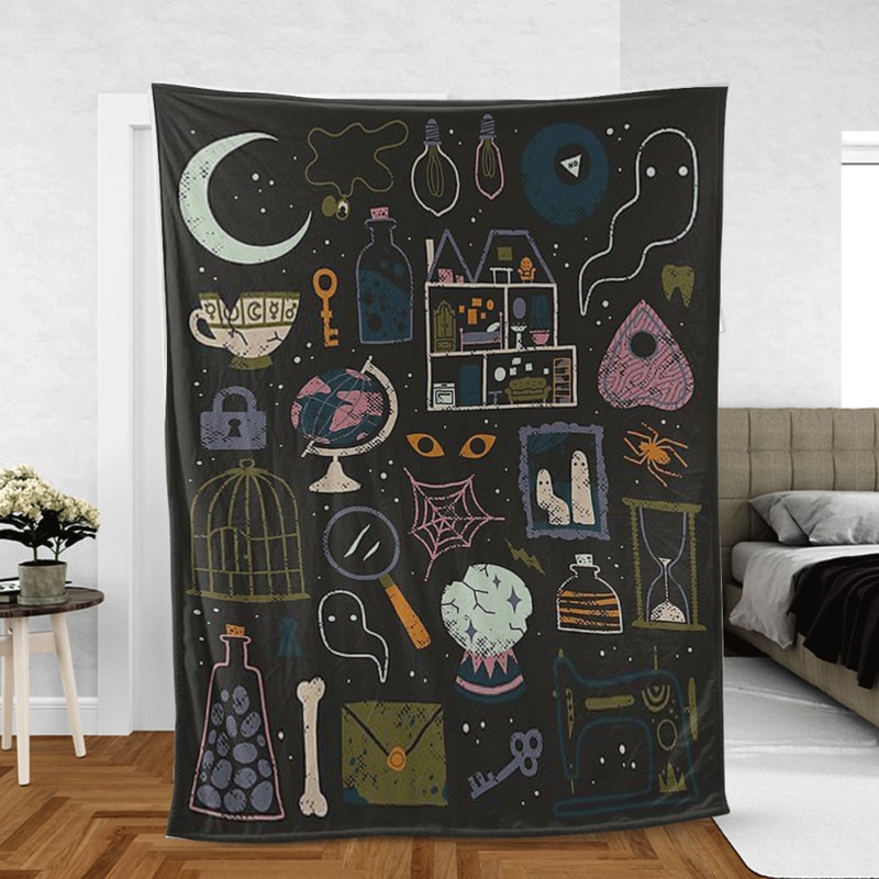 Full Items Of Witches Lover Sherpa Fleece Quilt Blanket BL2415 - Wisdom Teez.jpg