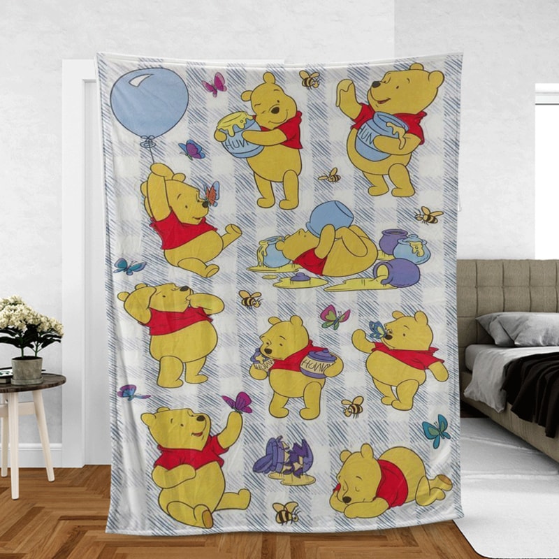 Full Lovely Winnie-the-PoohCartoon Disneys Lover Sherpa Fleece Quilt Blanket BL2335 - Wisdom Teez.jpg