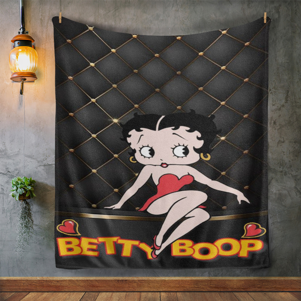 Funny Betty Boop Sherpa Fleece Quilt Blanket BL1191 - Wisdom Teez.jpg