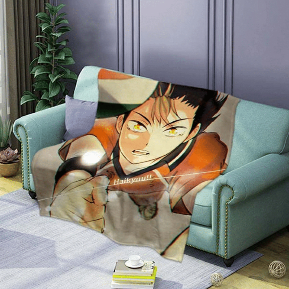 Haikyuu Anime Nishinoya Sherpa Fleece Quilt Blanket BL1797 - Wisdom Teez.jpg