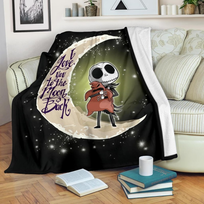 Jack and Oogie Boogie Sherpa Fleece Quilt Blanket BL2598 - Wisdom Teez.jpg