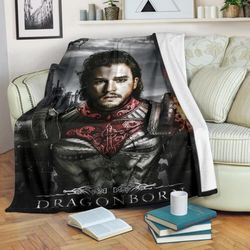 jon snow sherpa fleece quilt blanket bl2679 - wisdom teez.jpg