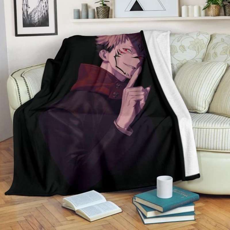 Jujutsu Kaisen Anime Sherpa Fleece Quilt Blanket BL2995 - Wisdom Teez.jpg