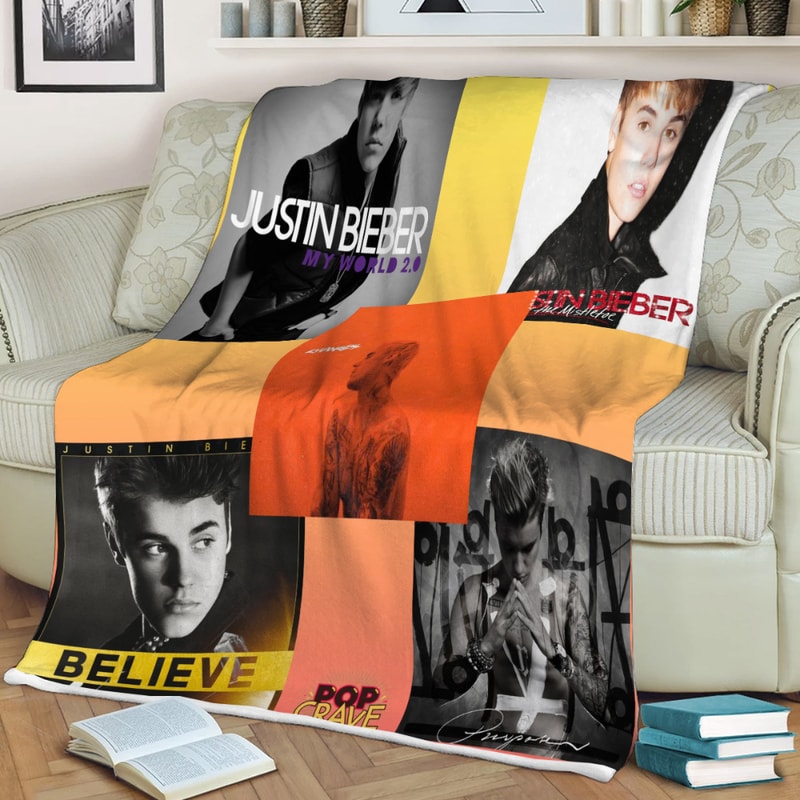 Justin Bieber Sherpa Fleece Quilt Blanket BL1632 - Wisdom Teez.jpg