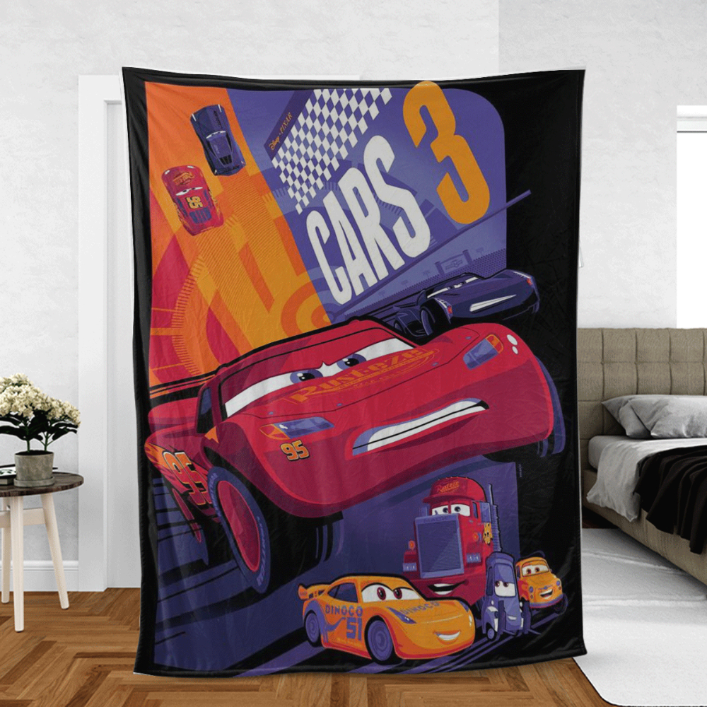 Kingdom Of Cars Cartoon Lover Sherpa Fleece Quilt Blanket BL1853 - Wisdom Teez.jpg