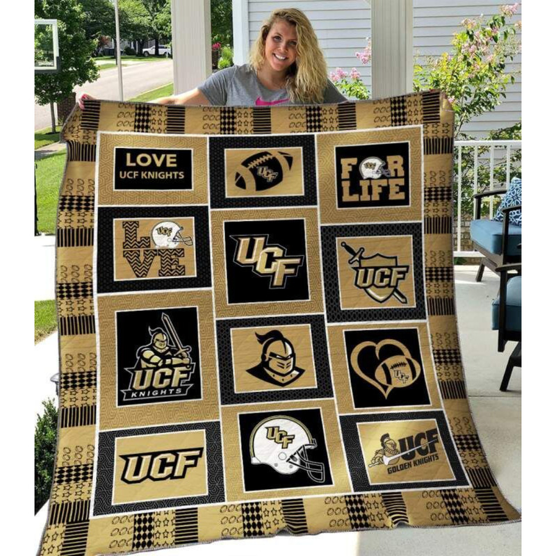 UCF Knights Sherpa Fleece Quilt Blanket BL0019 - Wisdom Teez.jpg