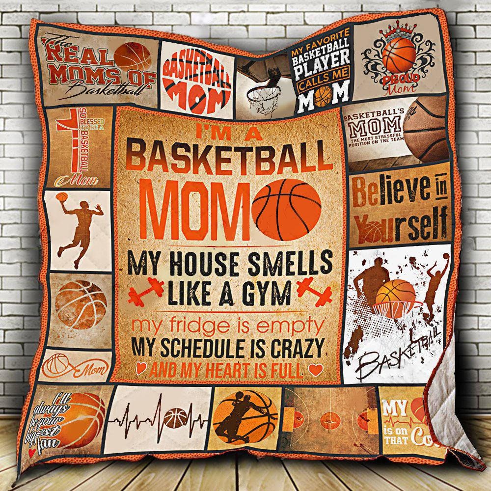 I'm A Basketball Mom Blanket Gift For Mom From Daughter Birthday Gifts for Mom Throw Blankets Flannel Throws Gifts for Daughter Happy Decor.jpg