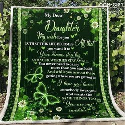 my dear daughter flower blanket personalized fleece blanket gifts from mom birthday gifts for daughter daughter birthday