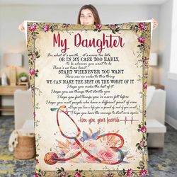 personalized nurse to my daughter fleece sherpa blanket birthday gift for daughter christmas gift christmas blanket with